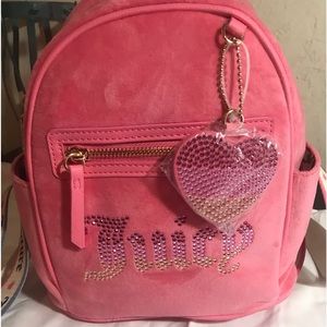 Juicy Couture velour Backpack Purse